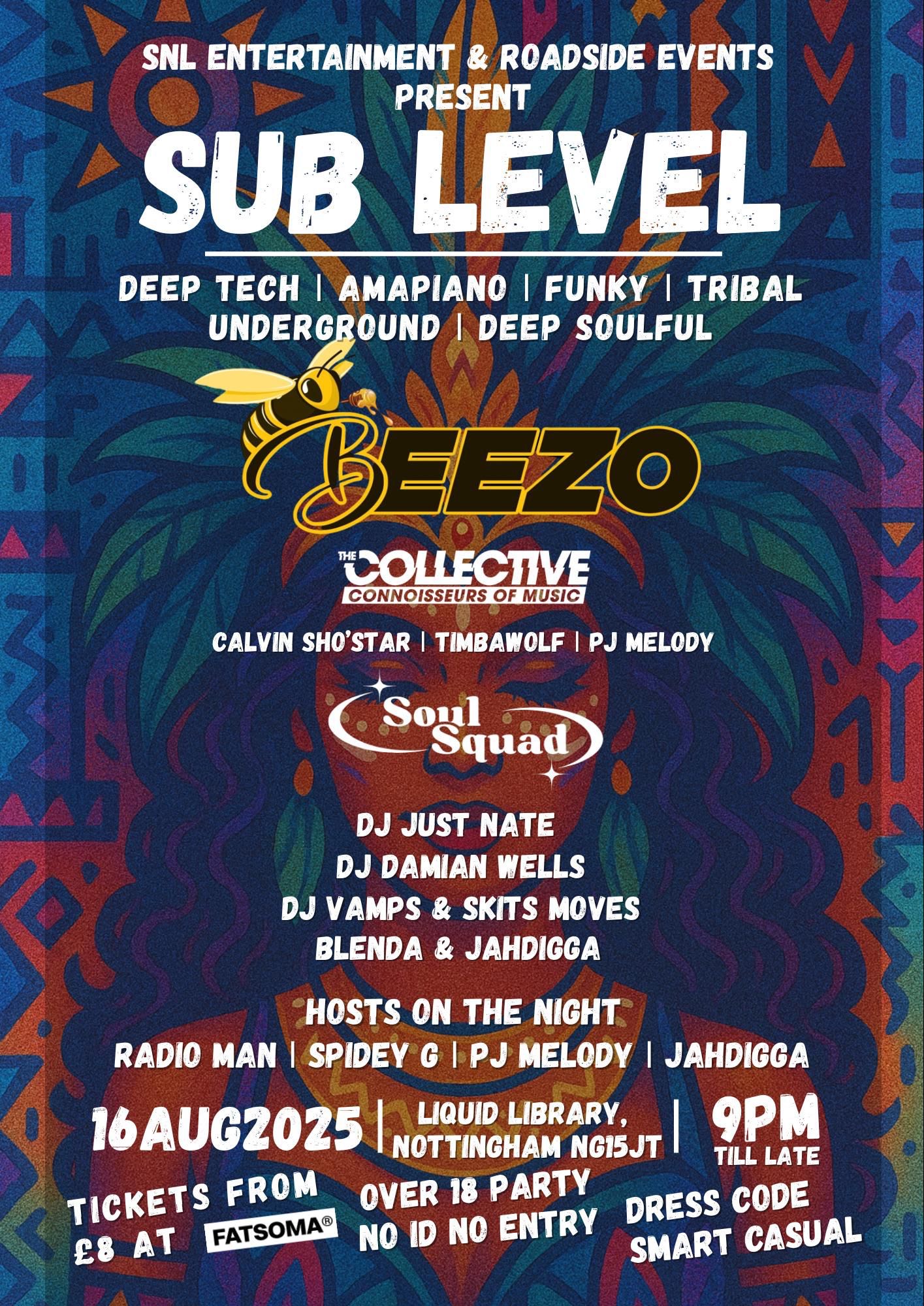 SUB LEVEL Event Flyer
